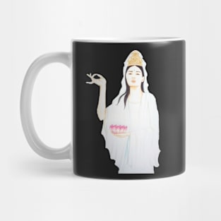 Kwan Yin, Goddess of Love and Compassion- Yellow Mug